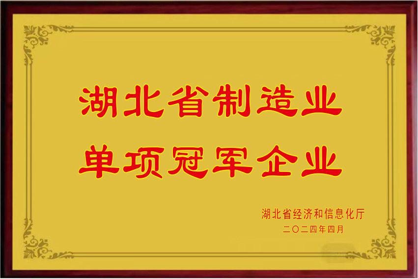 湖北省制造業(yè)單項冠軍2024